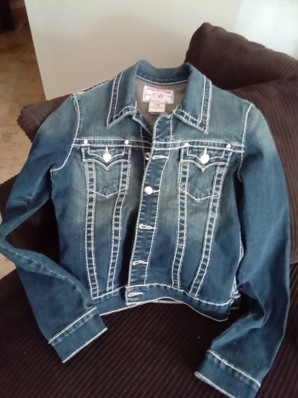 TRUE RELIGION WITH SWAROSKI CRYSTAL BUTTONS STYLE DISC EMILY